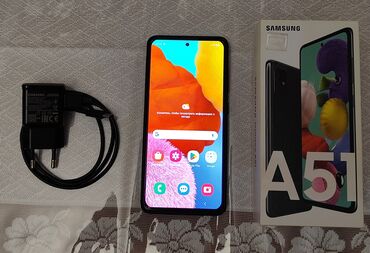 samsung a51 rengleri: Samsung Galaxy A51, 64 GB, rəng - Qara, İki sim kartlı