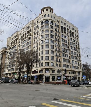 квартира ахунбаев: 1 бөлмө, 62 кв. м, Элитка, 4 кабат, Евроремонт