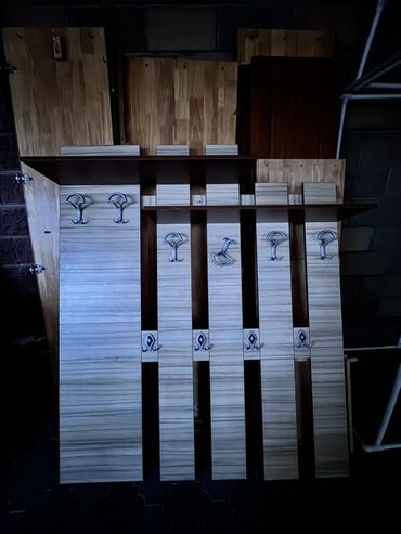 шкаф для обуви: Кире бериш үчүн гарнитур, Илгич, ДСП, Өзү алып кетүү, Акылуу жеткирүү, түсү - Күрөң