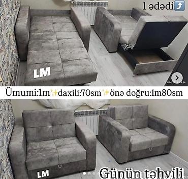 Диваны: Çevrilə bilən kreslo-divan - Model: tək nəfərlik modul (1 ədəd) - — 1