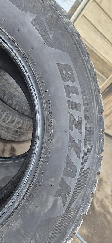 зиние шины: Bridgestone Blizzak, зимняя бескамерная шина Размер: 275/60 R18 113R — 1