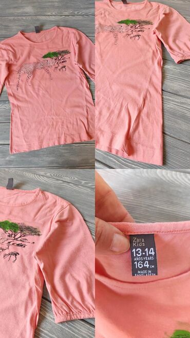 Топы и рубашки: Рубашка, цвет - Розовый, Б/у — 4