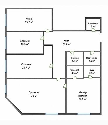 Продажа квартир: 4 комнаты, 140 м², Элитка, 12 этаж — 1