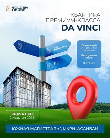 вторичное жилье: 2 комнаты, 90 м², Элитка, 8 этаж, ПСО (под самоотделку)