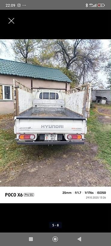 мотор майы: Жеңил жүк ташуучу унаа, Hyundai, Стандарт, 1,5 т, Колдонулган — 2
