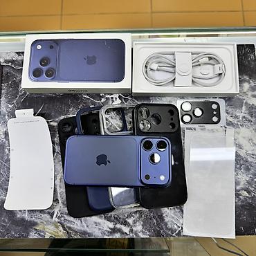 Apple iPhone: IPhone 17 Pro, Б/у, 256 ГБ, Синий, Чехол, Коробка, Кабель, 100 % — 13