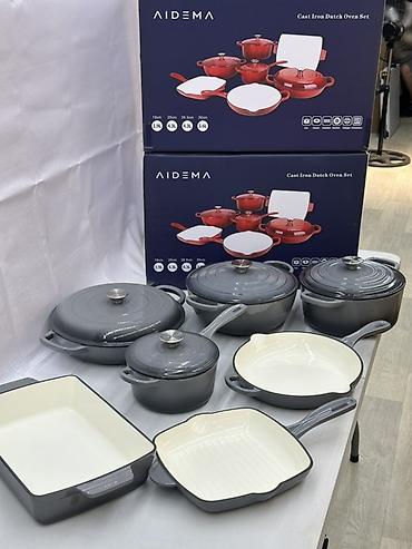 Чугунный набор посуды AIDEMA 7 в 1 с эмалированным покрытием Color at lalafo.kg Чугунный набор посуды AIDEMA 7 в 1 с эмалированным покрытием Color