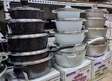 чайные наборы посуды: 🥳🥳Новинки🤩🤩 Bosch фирмасын 5слойдук Оргинал казандары Антипригапный