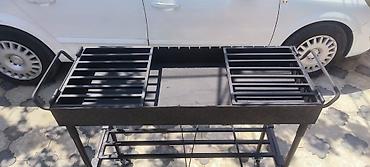 paxla: Metall manqal/BBQ arabası - Material: qalın metal konstruksiya, toz — 1