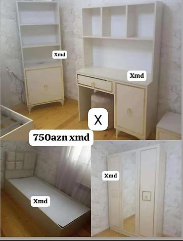 Uşaq/yeniyetmə otağı üçün mebel dəsti Dəstinin tərkibi: - 1 nəfərlik