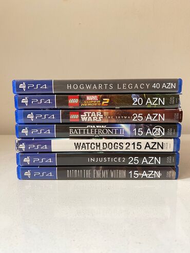 Ps4 oyunlari. Qiymet diskin uzerinde yazilib,butun diskler ishlek