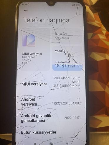 redmi note 8 32: Xiaomi 64 GB, rəng - Mavi, 
 Qırıq — 3