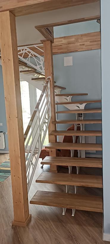 Металлические лестницы: Металлическая лестница Для дома, Форма лестницы: Г-образная, Стиль: Лофт — 13