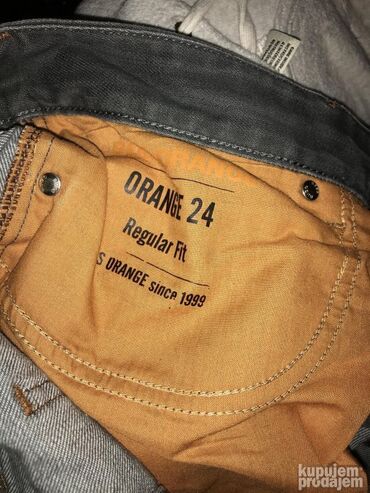 Farmerke: Original Hugo Boss Orange farmerice 33 100% cotton Siva boja — 2