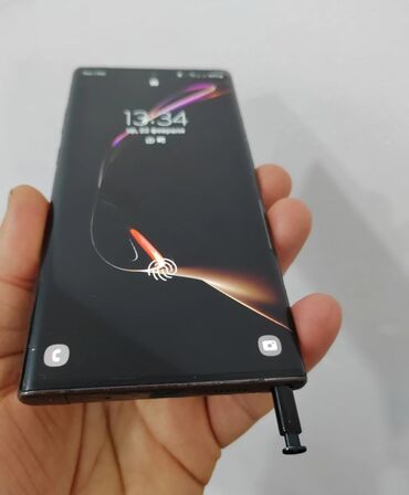 samsung note 9 qiymeti: Samsung Note 10 Plus, 256 GB, rəng - Qara, Sensor, Barmaq izi, Simsiz şarj