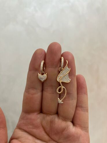 Серьги: Серьги, Женские, Вставка: Фианит, Новый — 8