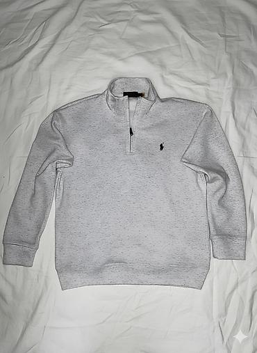 полузамок: Мужская толстовка, M, Polo Ralph Lauren, Новый, цвет - Серый, Бесплатная доставка — 1