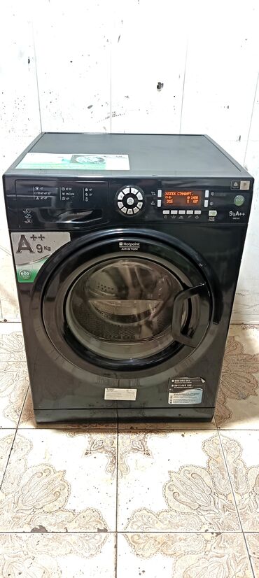 Paltaryuyan maşınlar: Paltaryuyan maşın Hotpoint Ariston, 9 kq, İşlənmiş, Avtomat, Qurutma var, Ödənişli çatdırılma