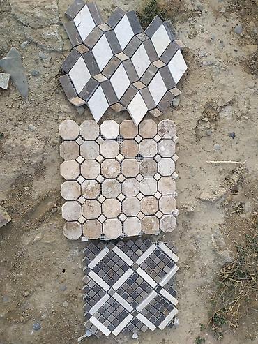 termo qranit: Mozaik və təbii daş kafel dəsti - Material: təbii daş/mozaik kafel — 1