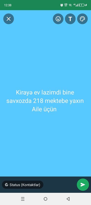 badamdar kiraye ev: Kirayə ev lazimdi binə savxozda 218 mektebe yaxin aile üçün