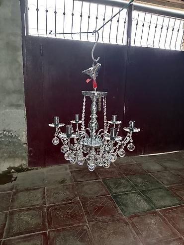 elektrik naqilleri: Çılçıraq, 8 lampa, Xrustal — 4