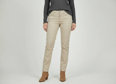 zalando chinosy damskie: Infinity, Material trousers for women, size L