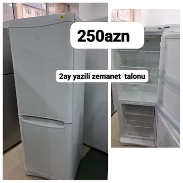 Soyuducular: İşlənmiş 2 qapılı Indesit Soyuducu Satılır, rəng - Ağ