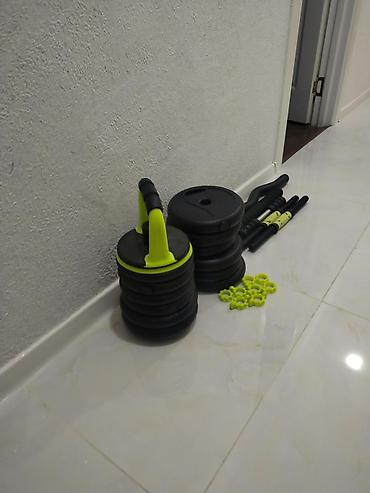 işlənmiş qantel: Çoxfunksiyalı ev fitnes dəsti yenidir istifadə olunmayıb Xırdalandadlr — 10