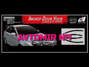 diffuser satisi: Hyundai Accent 2009 üçün yan küləkliklər "AILERON", "NOVLINE" — 1