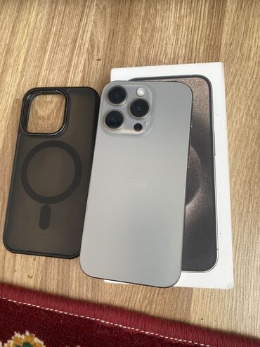 Apple iPhone: IPhone 15 Pro, Б/у, 128 ГБ, Natural Titanium, Чехол, Коробка, 87 % at lalafo.kg — 6 Apple iPhone: IPhone 15 Pro, Б/у, 128 ГБ, Natural Titanium, Чехол, Коробка, 87 % — 6