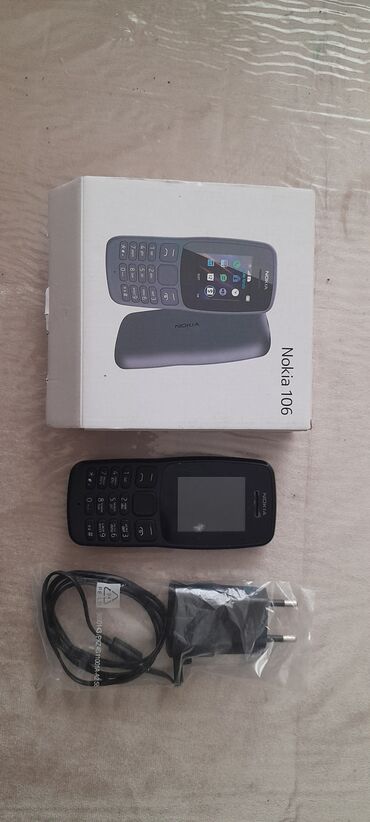 nokia x3: Nokia 106, цвет - Черный, Кнопочный