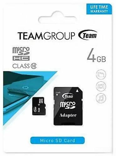 Memorijske kartice za kamere: TeamGroup microSDHC memorijska kartica 4 GB + SD adapter - Kapacitet — 2
