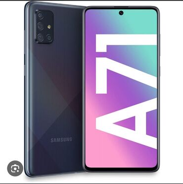 ремонт стекла телефона цена: Samsung Galaxy A71, Б/у, 128 ГБ, цвет - Синий, 2 SIM