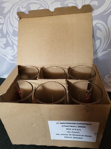 Čaše: Case nove,vintaz Coca Cola francuske. Nove case,sve na njima odsjaj — 4