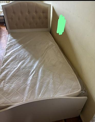 Çarpayılar: İşlənmiş, Təknəfərlik çarpayı, Matras ilə, Siyirməsiz, Azərbaycan — 2