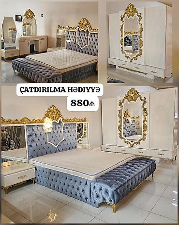satt: *880₼ Yataq mebeli destı satılır‼️* *Dolab* *mdf masın boyasıdır* En — 1