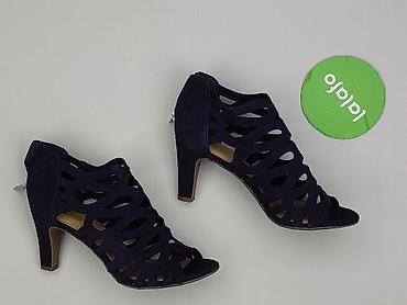 azuree buty: Sandały damskie, rozmiar 37 — 2