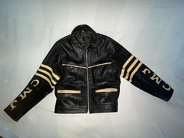 Leather Jackets: Kožna jakna sa prugama i inicijalima “CMJ” - Materijal: prirodna crna at lalafo.rs — 2 Leather Jackets: Kožna jakna sa prugama i inicijalima “CMJ” - Materijal: prirodna crna — 2