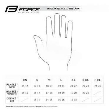 Oprema za bicikliste: RUKAVICE FORCE CALM, CRNE | Jesenje/prolećne biciklističke — 6