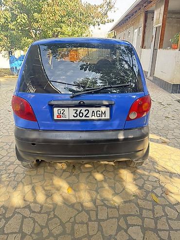 кочкор авто: Daewoo Matiz: 2001 г., 0.8 л, Кол менен иштөөчү, Бензин, Хетчбек — 4