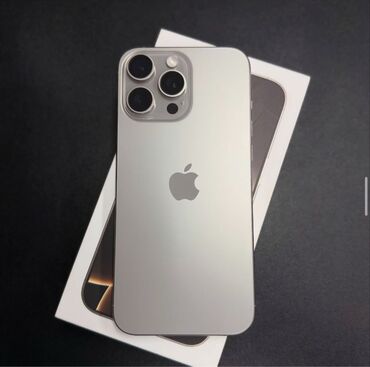 Apple iPhone: IPhone 16 Pro, Б/у, 256 ГБ, Natural Titanium, Коробка, 79 %