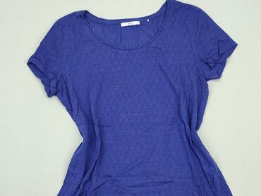 niebieski t shirty damskie: T-shirt, M, stan - Bardzo dobry