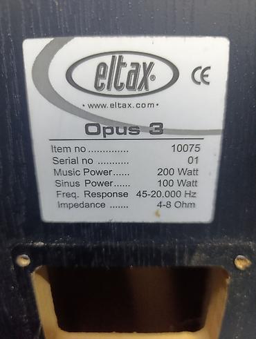 Zvučnici i stereo sistemi: Basevi eltax opus 3 cena je za par! item 03343 6 oma — 2