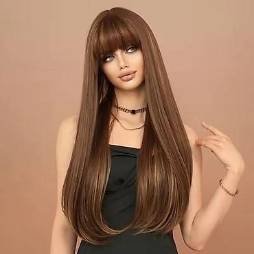 Perike i klipse: Perika sa šiškama – duge frizure u više boja - Stilovi: ravna ekstra — 3