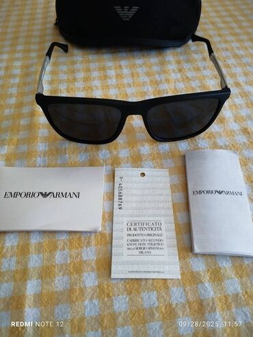 Naočare: Naočare za sunce, Emporio Armani, bоја - Crna — 17