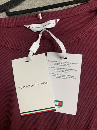 купальник tommy hilfiger: Лонгслив, цвет - Бордовый, Германия, S (EU 36)