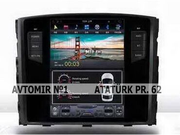 avtomobil arxa kamera: Mitsubishi Pajero Tesla monitor DVD-monitor ve android monitor hər