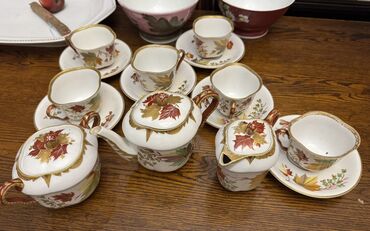 Çay dəstləri və servizlər: Çay dəsti, Farfor, 6 nəfərlik, SSRİ — 2