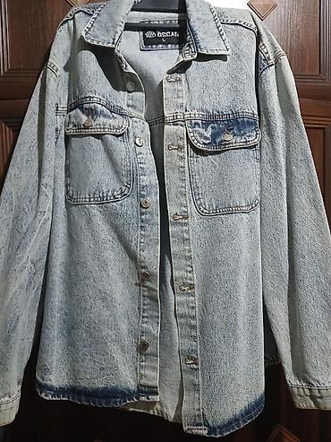 Kişi geyimləri: Dəbli, "vintaj" (acid wash) üslubunda cins gödəkçə/köynək satılır — 1
