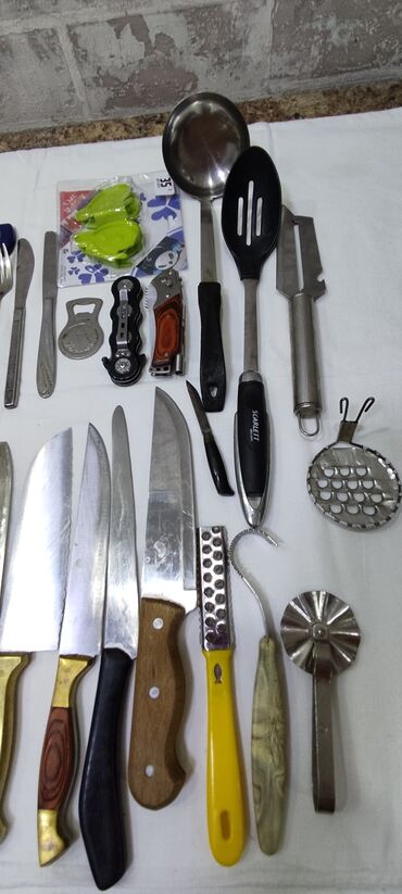 бронзовый нож: Продаю кухонные ножи, вилки, ложки и разные приборы. Для очистки рыбы